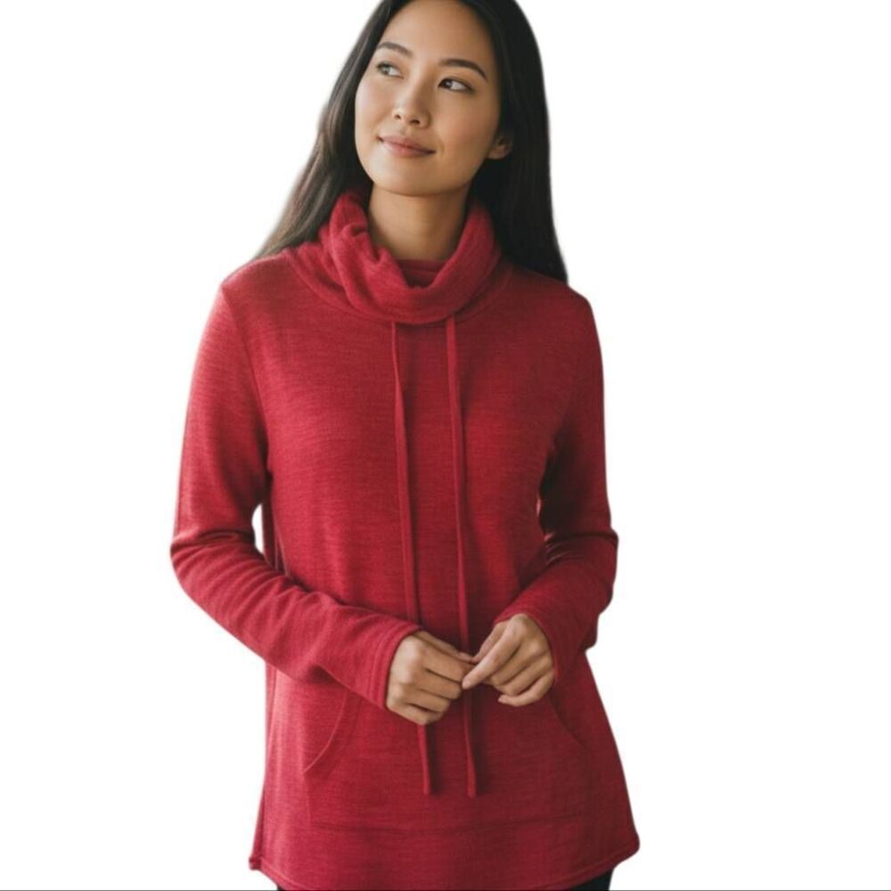 LEO ROSI RED SWEATSHIRT SZ.M EUC.